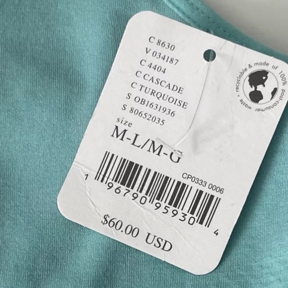 NWT free people movement M/L shorts jumpsuit in blue - Picture 3 of 6